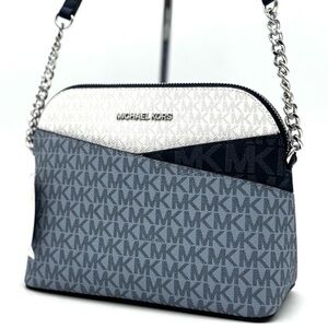 Michael Kors Medium Dome Jet Set Travel Xbody Bag Admiral Blue